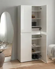 Shoe Storage Cabinet LETHBRIDGE White_1069560