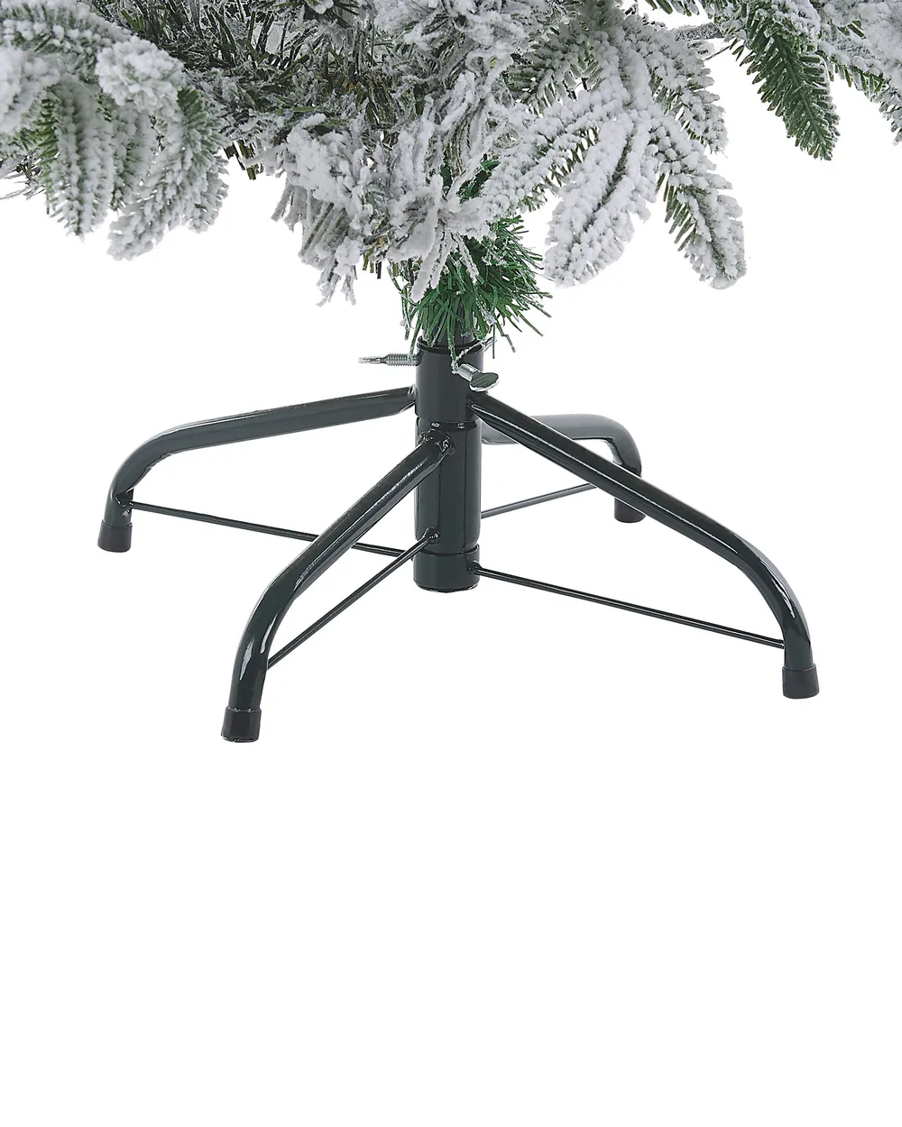 Snöklädd konstgjord julgran BASSIE 210 cm Vit_783329