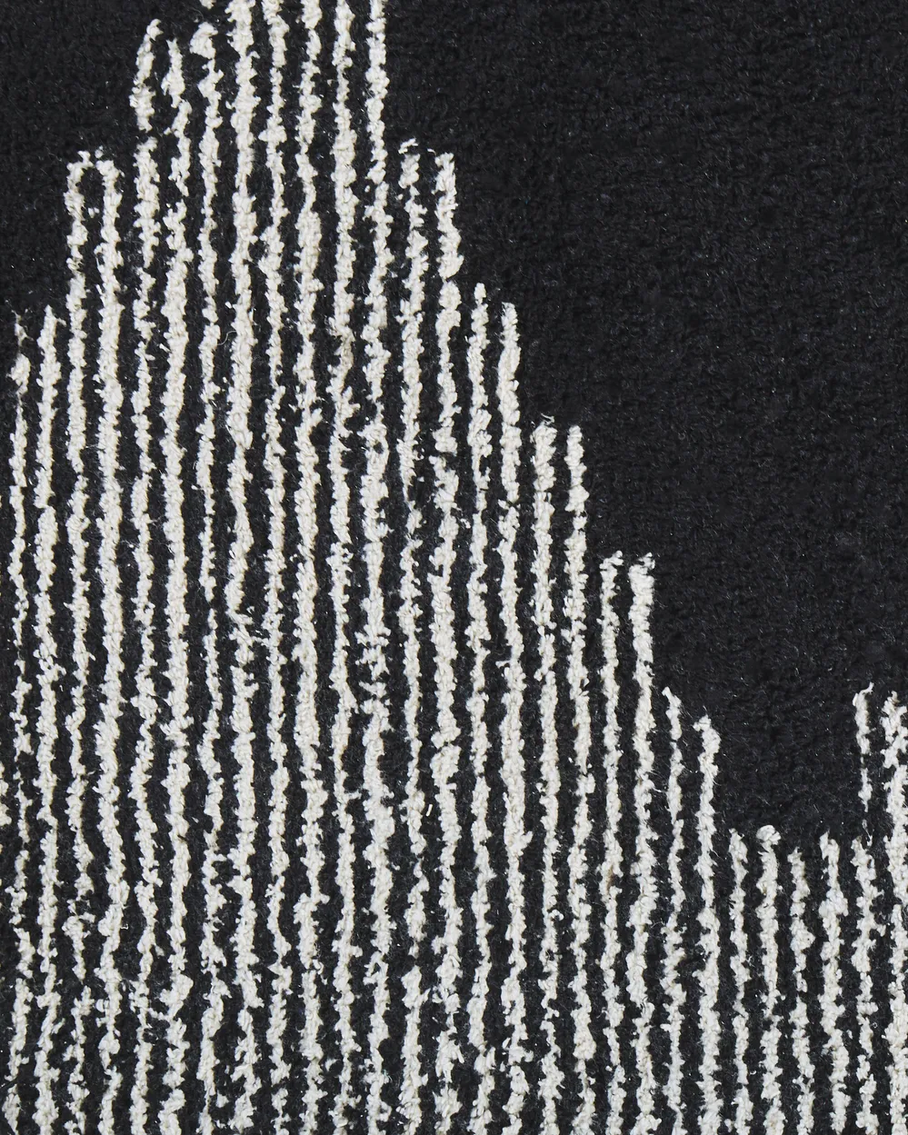 Rug BATHINDA Black/ White 160 x 230 cm Cotton_817035