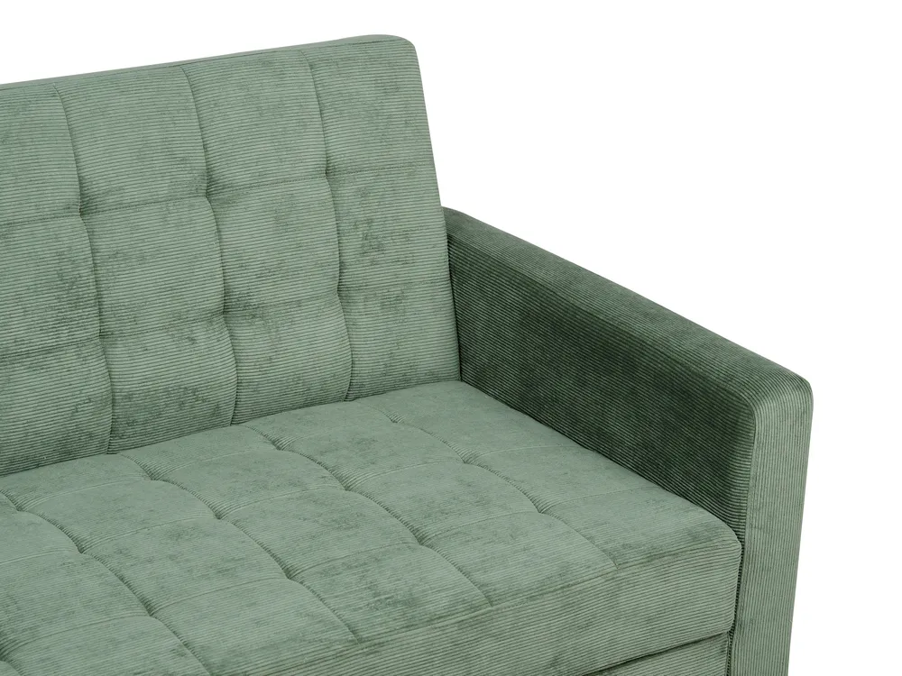 Sofa Bed 3 Seater VEHKOO Fabric Dark Green_914640
