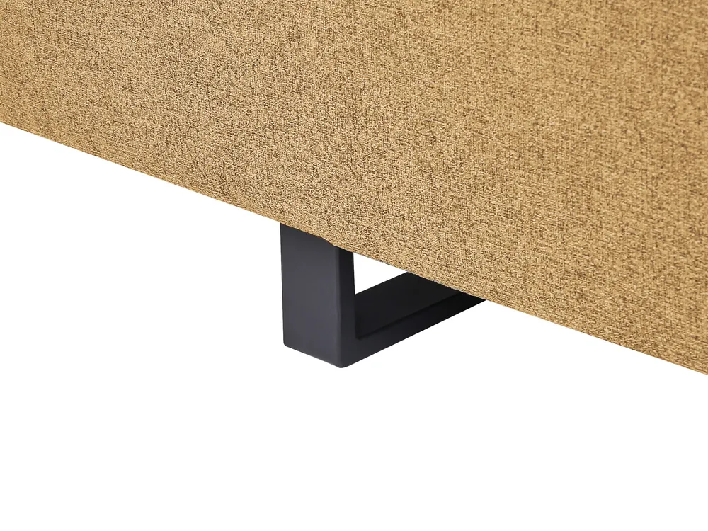 Sofa 3 Seater SOKNA with Tables Fabric Yellow_952857