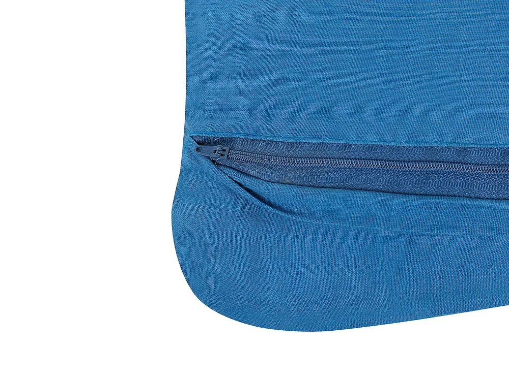 Throw Cushion KARATAS 45 x 45 cm Cotton Blue Solid_862826
