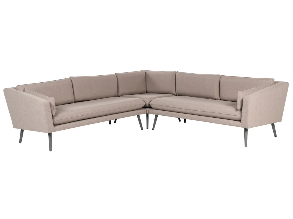 Garden Corner Sofa 5 Seater LORETELLO Beige