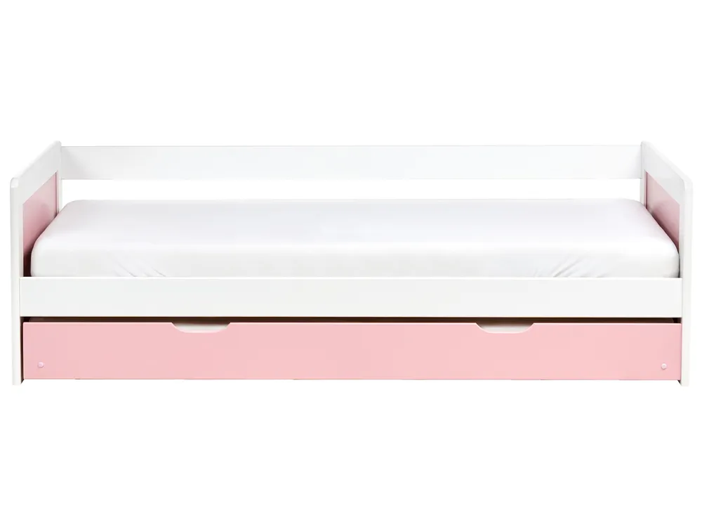 Utdragbar säng Furu GRAVELINES 90 x 200 cm Rosa_1004441
