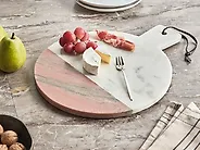 Serveringsbricka ACHARNES Sten Vit marmor_1185101