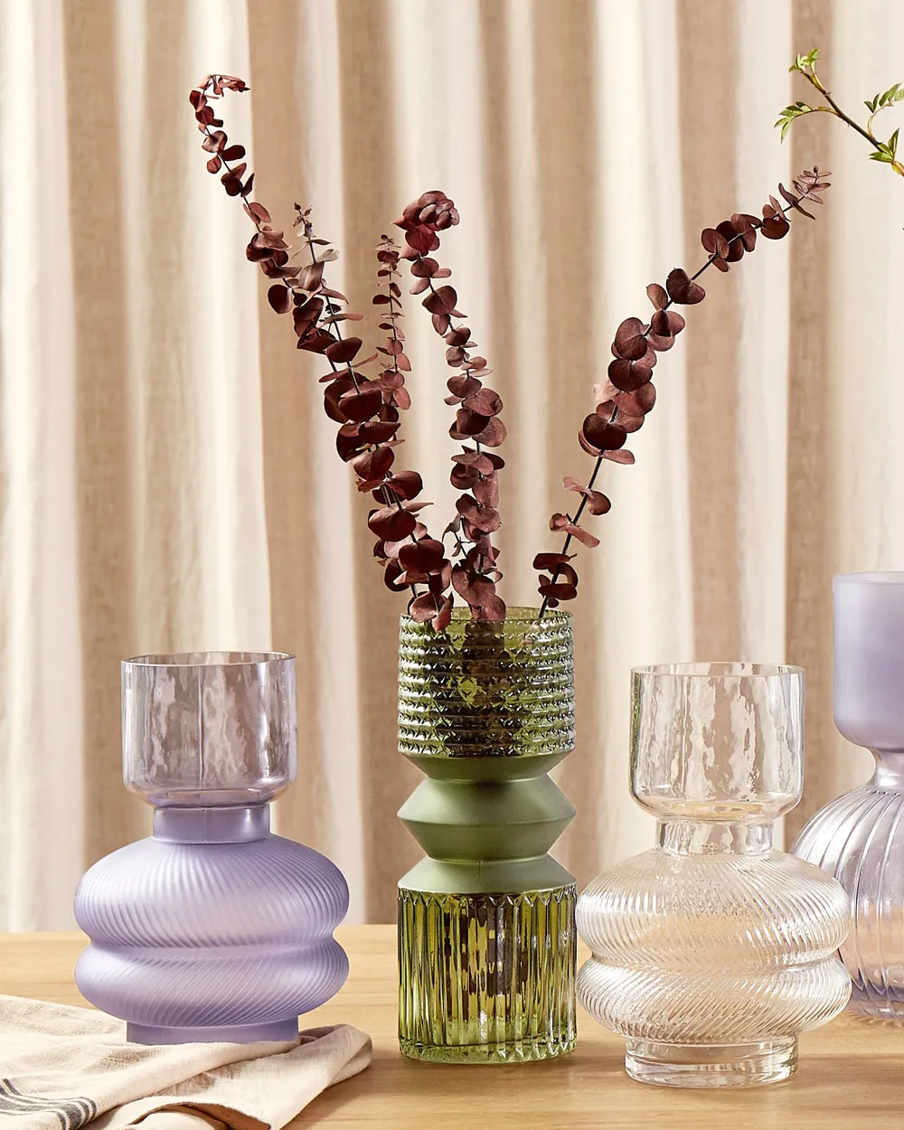 Flower Vase RODIA 24 cm Glass Violet