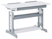 Manuellt höj- och sänkbart skrivbord NANNUP 110 cm 53 cm Vit_1033300