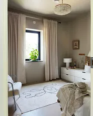 Barnmatta ZORAKAN Ljusbeige 140 x 200 cm Bomull_946608