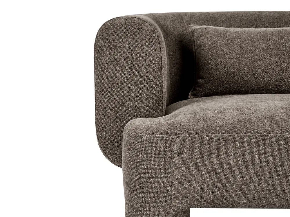 Sofa 2 Seater HOGBO Fabric Brown_1049910