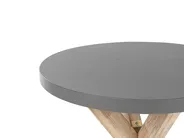 Garden Dining Set with Stools 4 Seater OLBIA/TARANTO Concrete Grey_806404