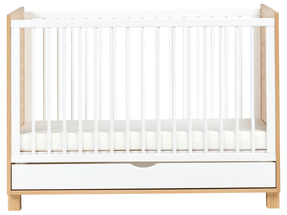 Spjälsäng med förvaringslåda GUNNAR 60 x 120 cm Vit_1004455