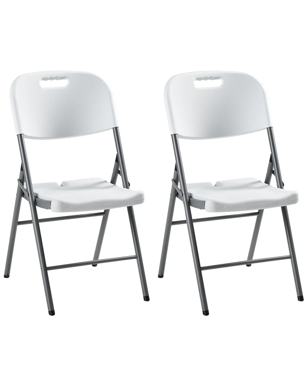 Set of 2 Garden Chairs CUGNOLI Folding White