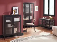 Vitriini GLEORA Metalli Musta_1091166