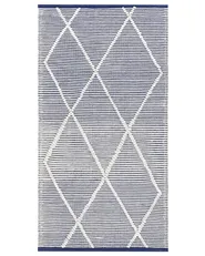 Matta SYNOPA Blå 80 x 150 cm Bomull_842825