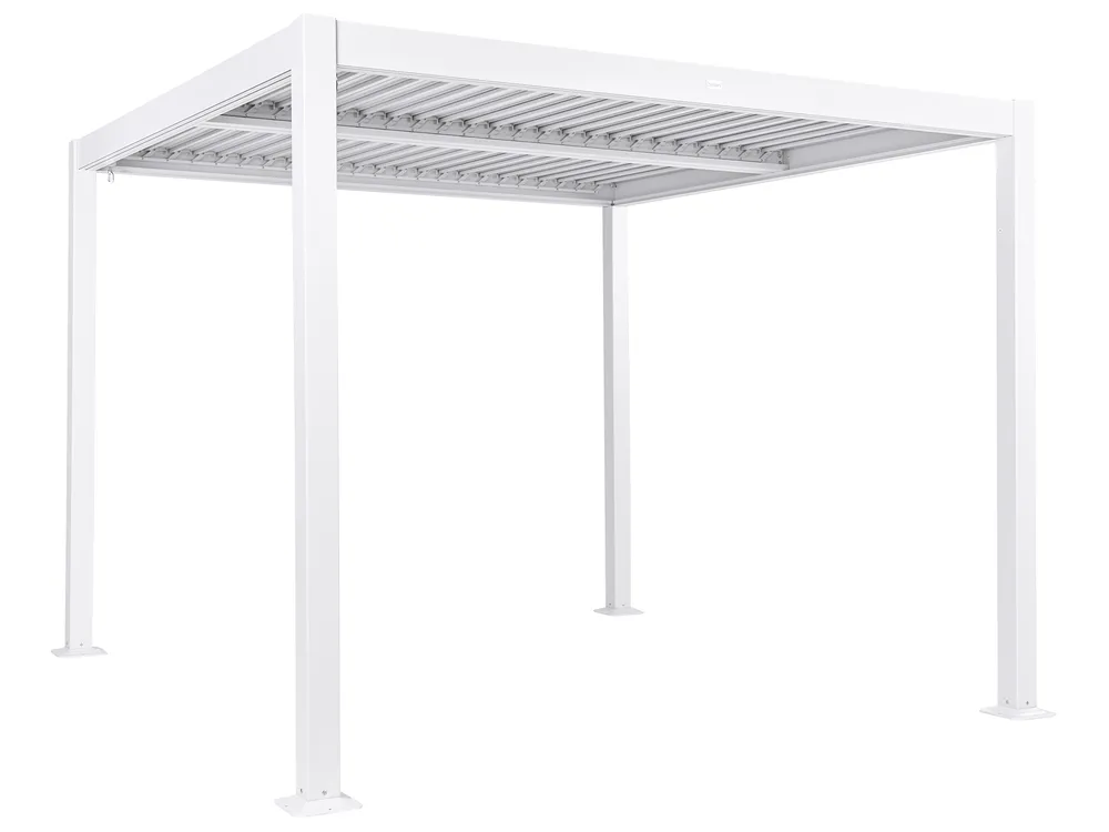 Gazebo FORNOLI 296 cm 296 cm Metal White_932964