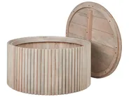 Coffee Table KIRKWOOD with Storage Mango Wood Light Brown_906687