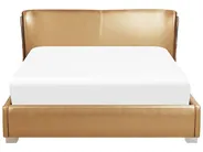 Bed Leather PARIS 160 x 200 cm (EU King Size) Gold_37454