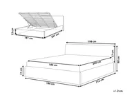 Ottoman Bed ORBEY Boucle Brown 180 x 200 cm (EU Super King)_982056