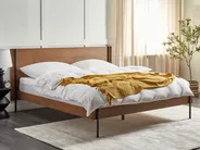 Bed LIBERMONT 180 x 200 cm (EU Super King) Dark Ash Wood_931133