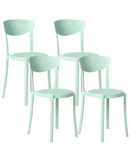 Set med 4 trädgårdsstolar VIESTE Mintgrön_1032920