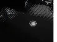 Kulmaporeamme LED-valolla MARTINICA 198 x 144 cm Musta_763736