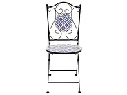 Bistro Set SIPONTO Metal White/ Blue_1155718