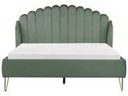 Bed Velvet AMBILLOU 160 x 200 cm (EU King Size) Green_902528
