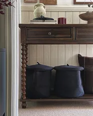 Set of 2 Baskets SILOPI Cotton Black_957156