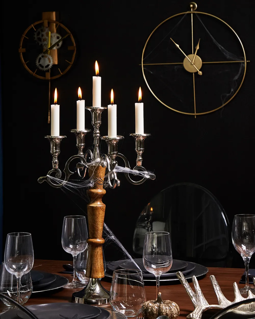 Väggklocka MARCOTE 30 cm Metall Guld_878844