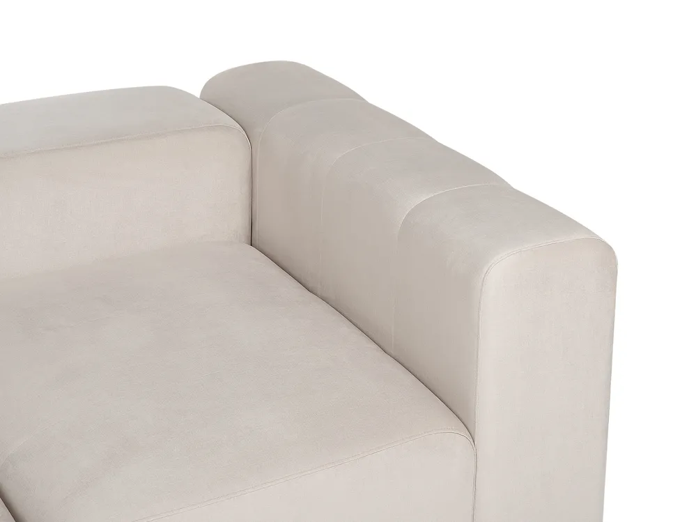 Modulsoffa 2-sits FALSTERBO Sammet Ljusbeige_919260