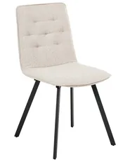 Set of 2 Dining Chairs CARVER Fabric Beige_999047