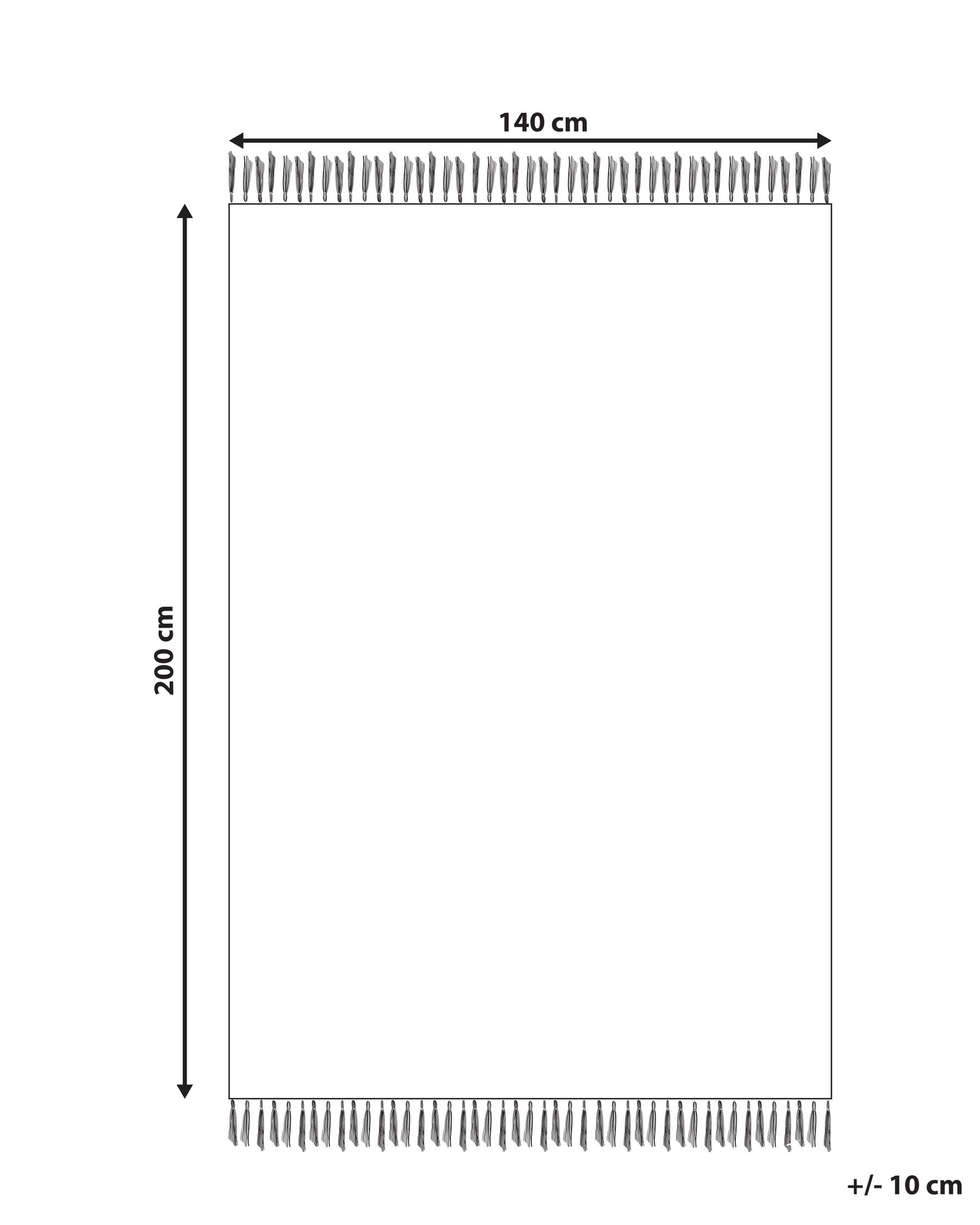 Barnmatta KHONOMA Ljusbeige 140 x 200 cm Bomull_1107945