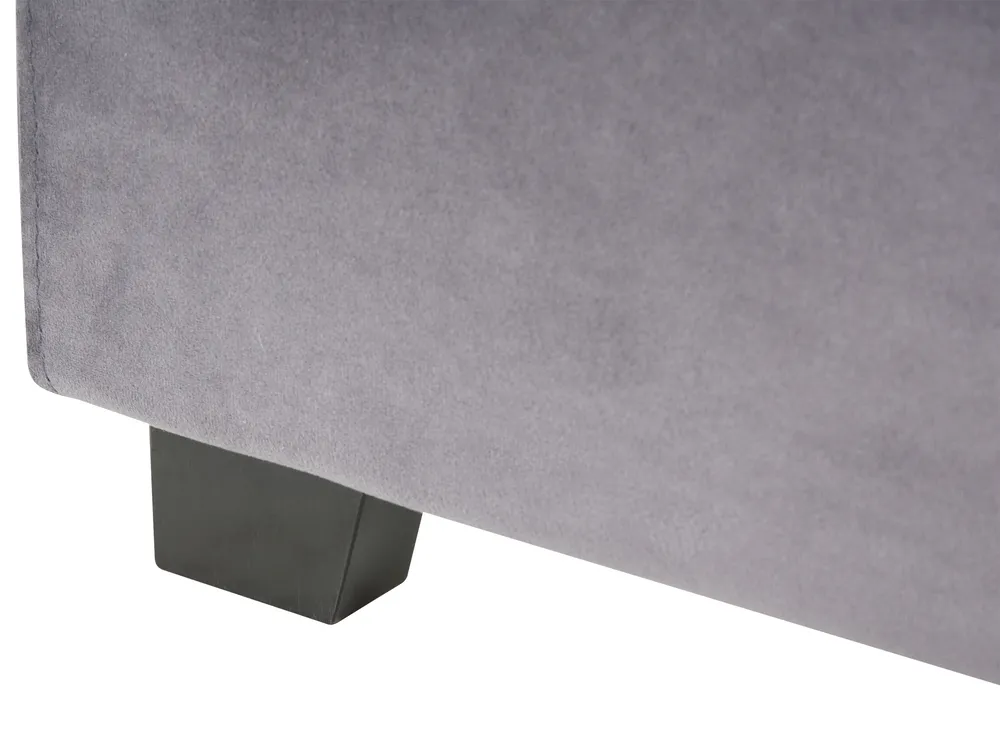 Waterbed Velvet ROUEN 140 x 200 cm (EU Double) Dark Grey_1004700