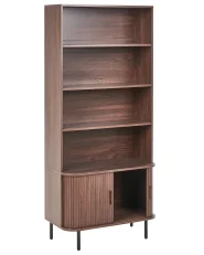 4 Tier Bookcase BRADLEY 180 cm Dark Brown_1073056