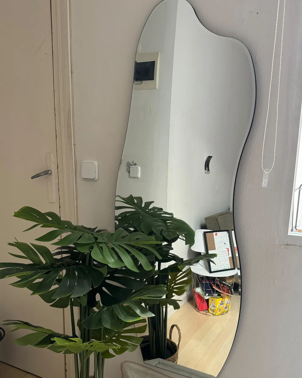 Wall Mirror ESTANG 50 cm 140 cm Silver_946446
