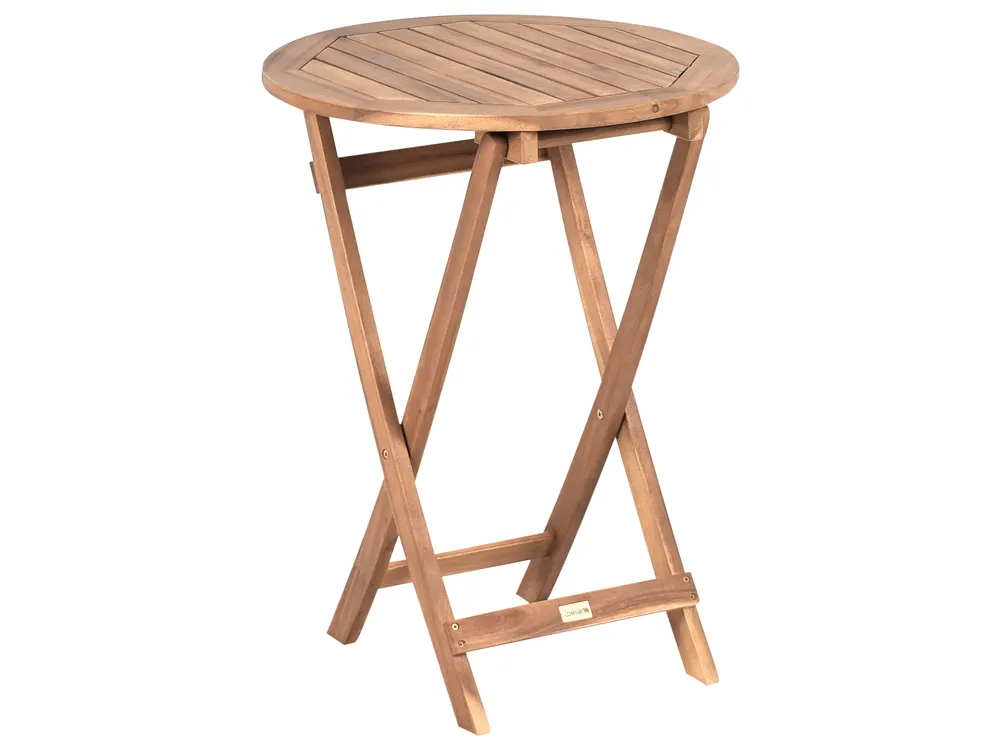 Bistro Set RIVAROTTA Acacia Wood Brown/ Black_987030