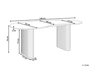 Matbord PEERY Vit 198 cm 93 cm_993623