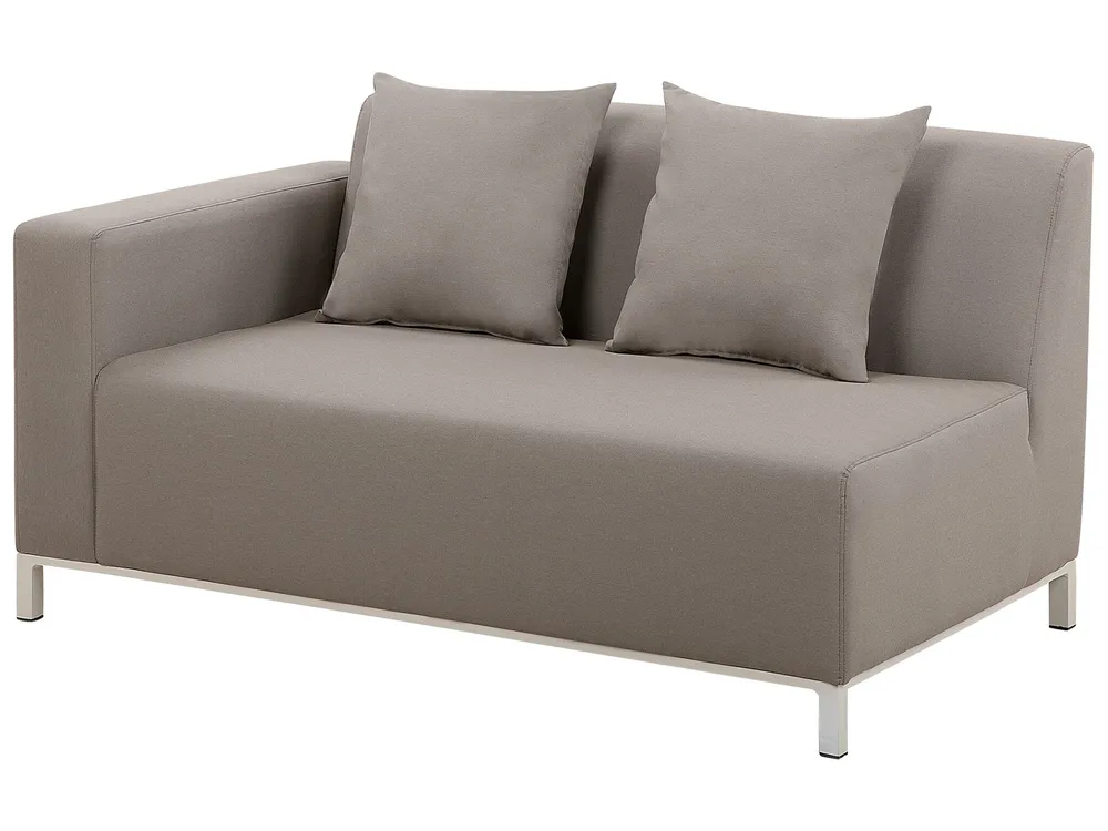 Trädgårdshörnsoffa med bord 5-sits BELIZE Modulär Beige Vänstervänd_754174
