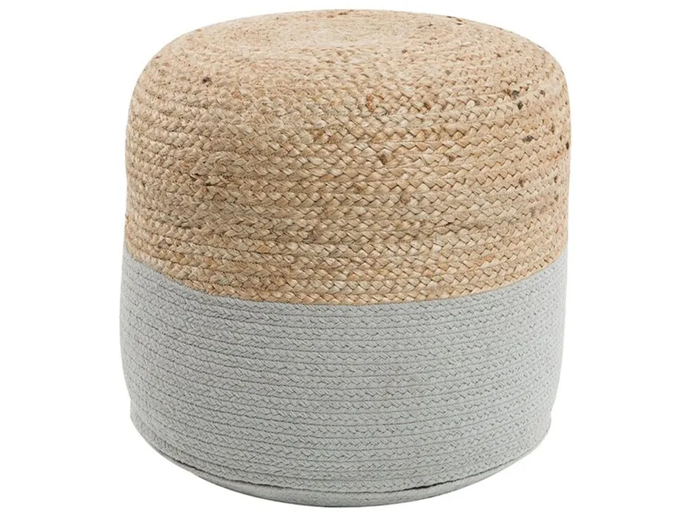 Pouffe DALAMA Jute Light Grey