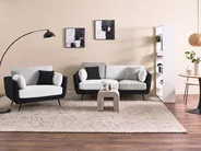 Sofa 3 Seater BOLGA Fabric Black_1075150