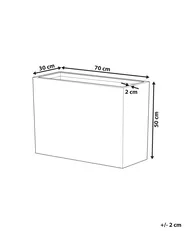 Plant Pot EDESSA 70 cm Grey_772707