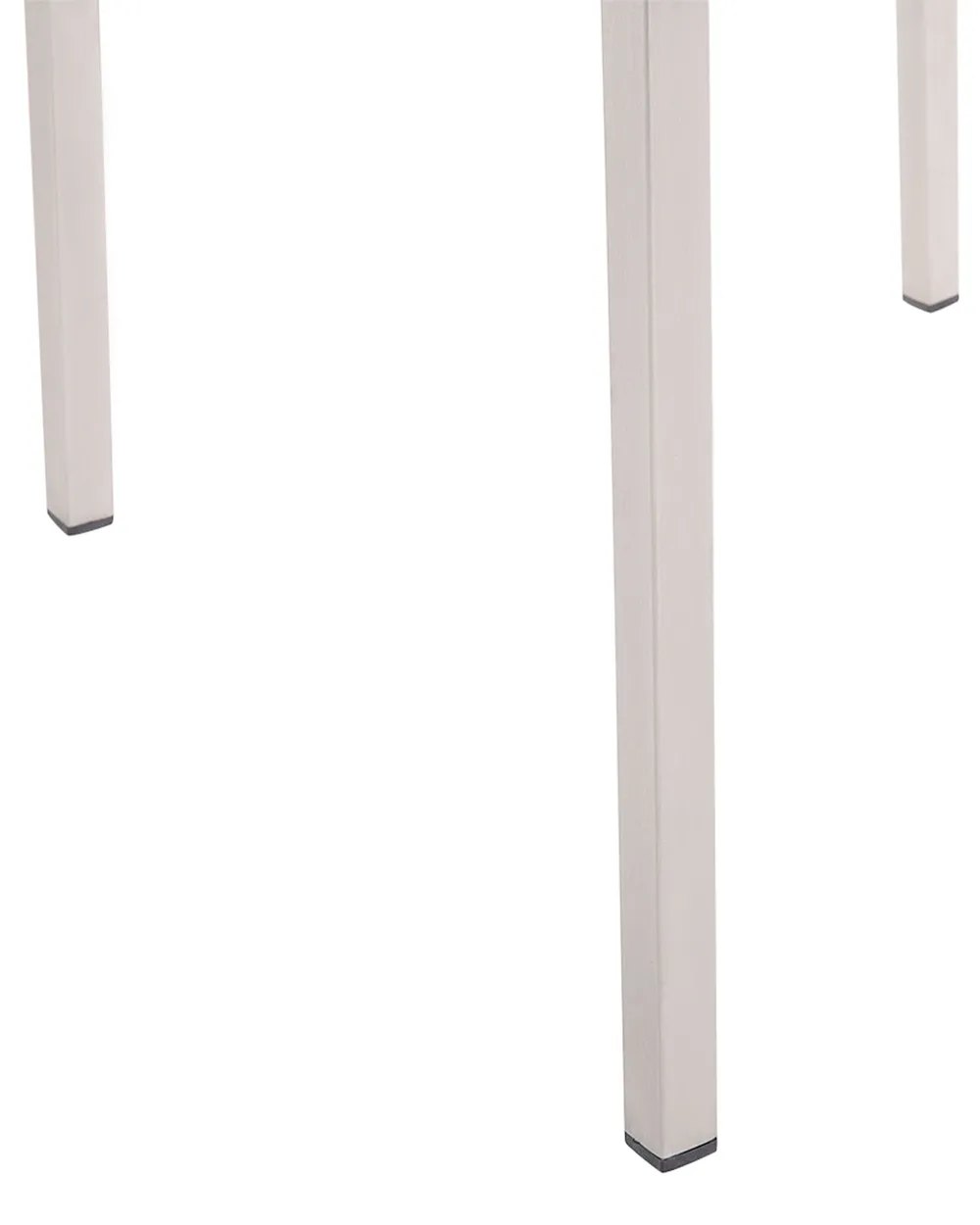 Set of 6 Garden Chairs GROSSETO Stainless Steel White_724739