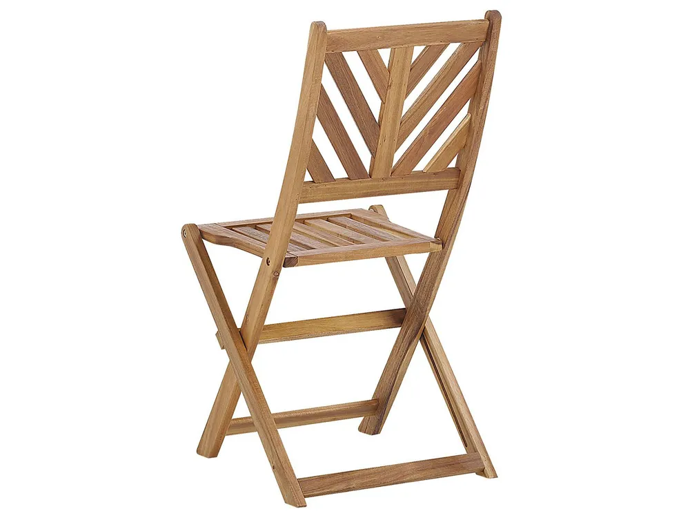 Bistro Set Folding TERNI Acacia Wood Brown_777957