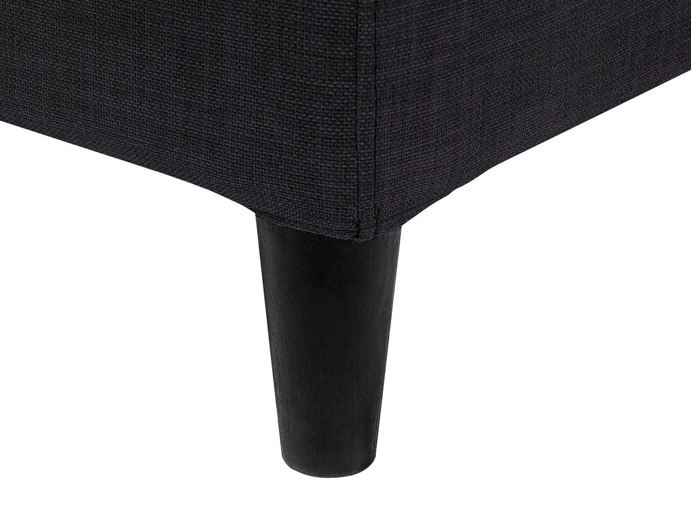 Bed Frame Cover FITOU 160 x 200 cm Black_752773