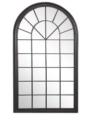 Väggspegel TREVOL 77 cm 130 cm Metall Svart_819020