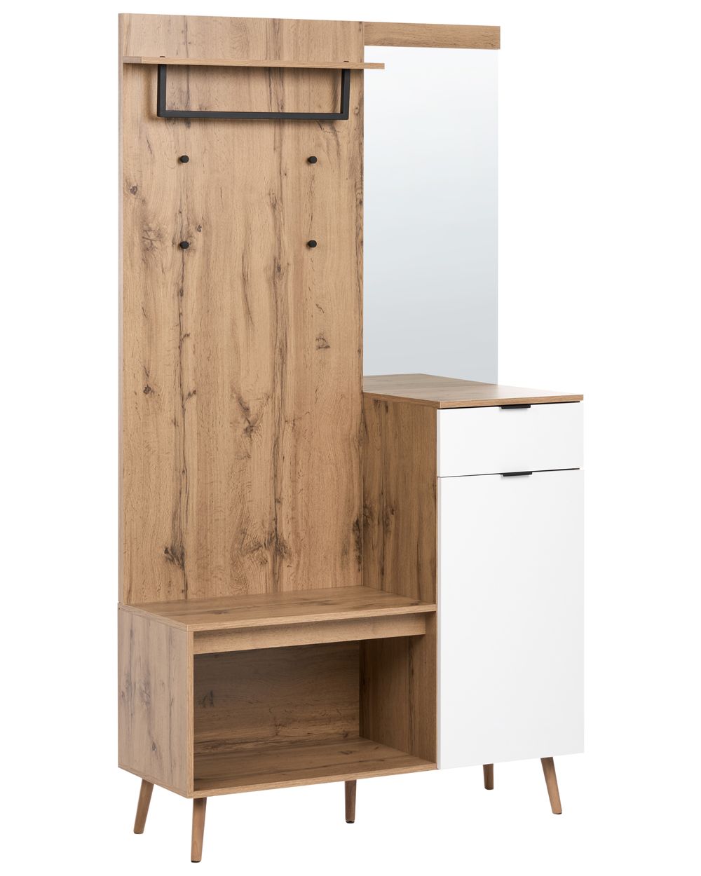 Hallway Set DORVAL Light Brown