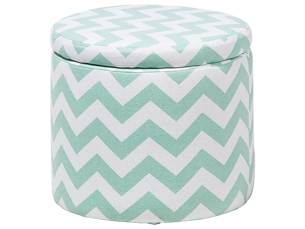 Storage Pouffe TUNICA Cotton Mint Green