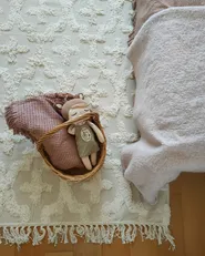 Matto ITANAGAR Beige 80 x 150 cm Puuvilla_983291