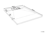 Shower Tray AZZURRO 800 x 1000 x 30 mm Grey_968715