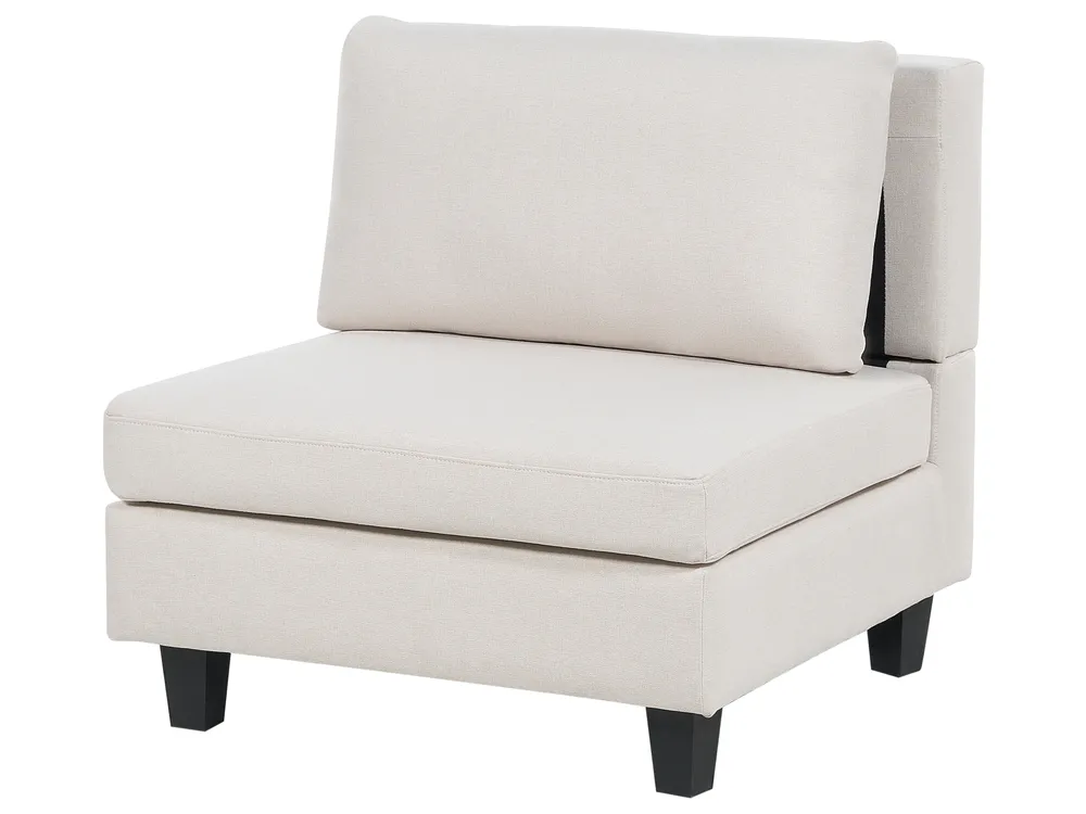 Modulär hörnsoffa 4-sits UNSTAD med fotpall Ljusbeige Högervänd_925319